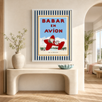 Elephant Airplane Canvas Wall Art Aura Canvas