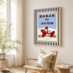 Elephant Airplane Canvas Wall Art Aura Canvas