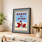 Elephant Airplane Canvas Wall Art Aura Canvas