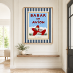 Elephant Airplane Canvas Wall Art Aura Canvas