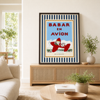 Elephant Airplane Canvas Wall Art Aura Canvas