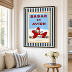 Elephant Airplane Canvas Wall Art Aura Canvas