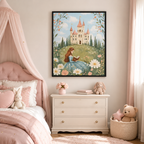 Princess Castle Canvas Wall Art Aura Canvas