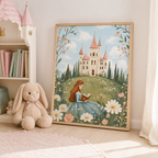 Princess Castle Canvas Wall Art Aura Canvas