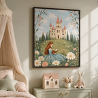 Princess Castle Canvas Wall Art Aura Canvas