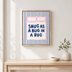 Snug As A Bug Canvas Wall Art Aura Canvas