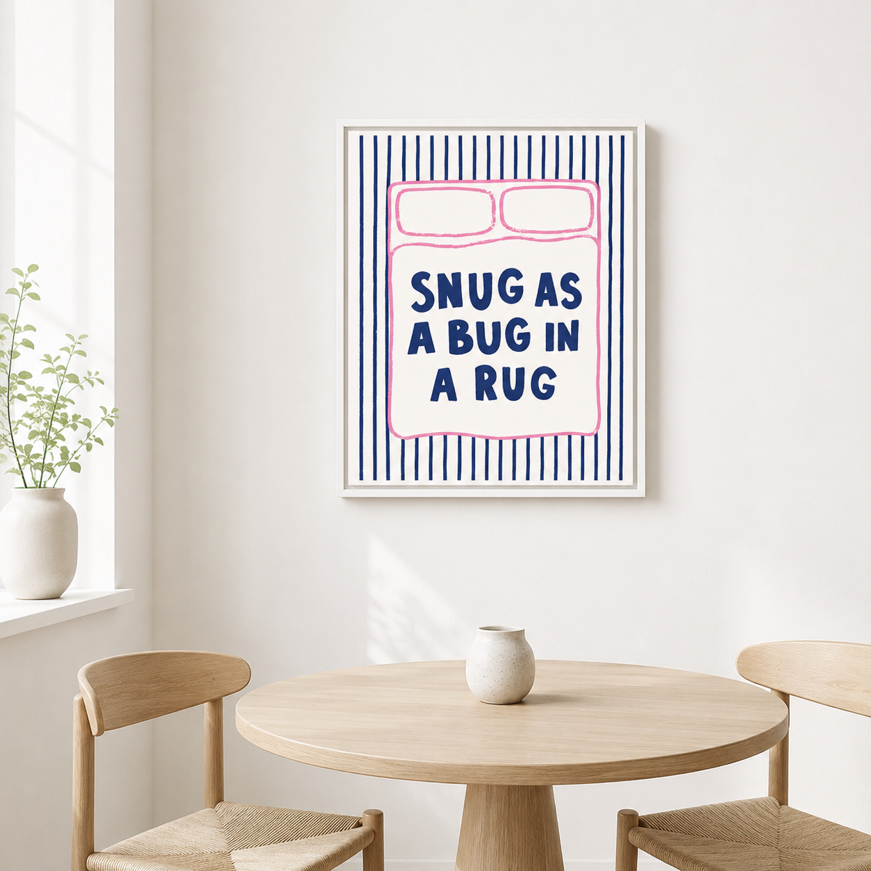 Snug As A Bug Canvas Wall Art Aura Canvas