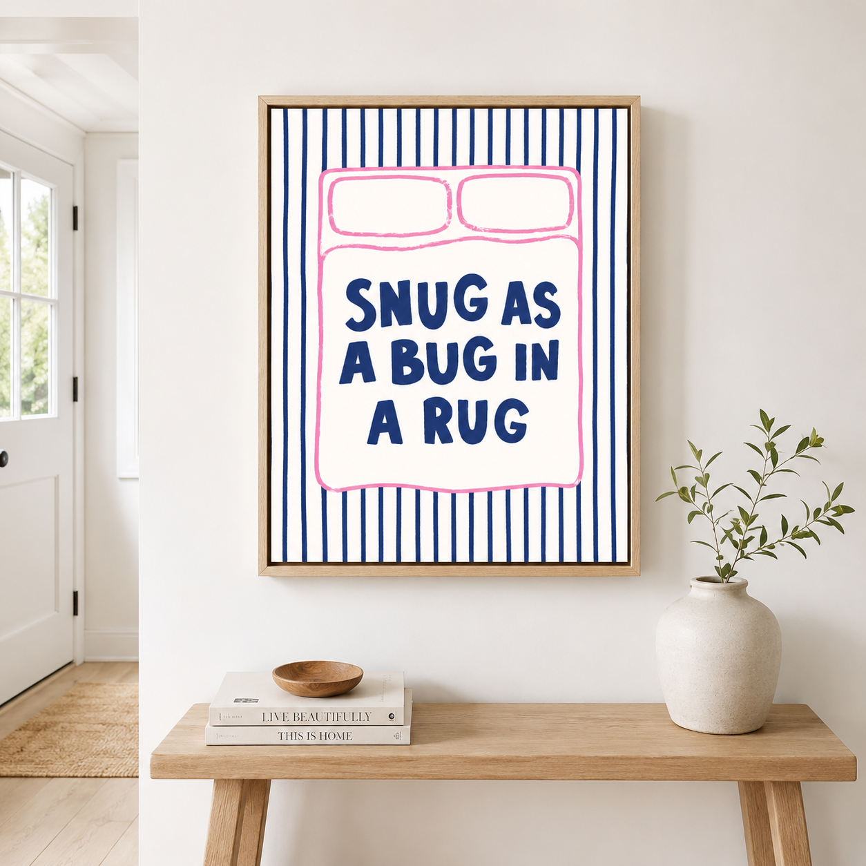 Snug As A Bug Canvas Wall Art Aura Canvas