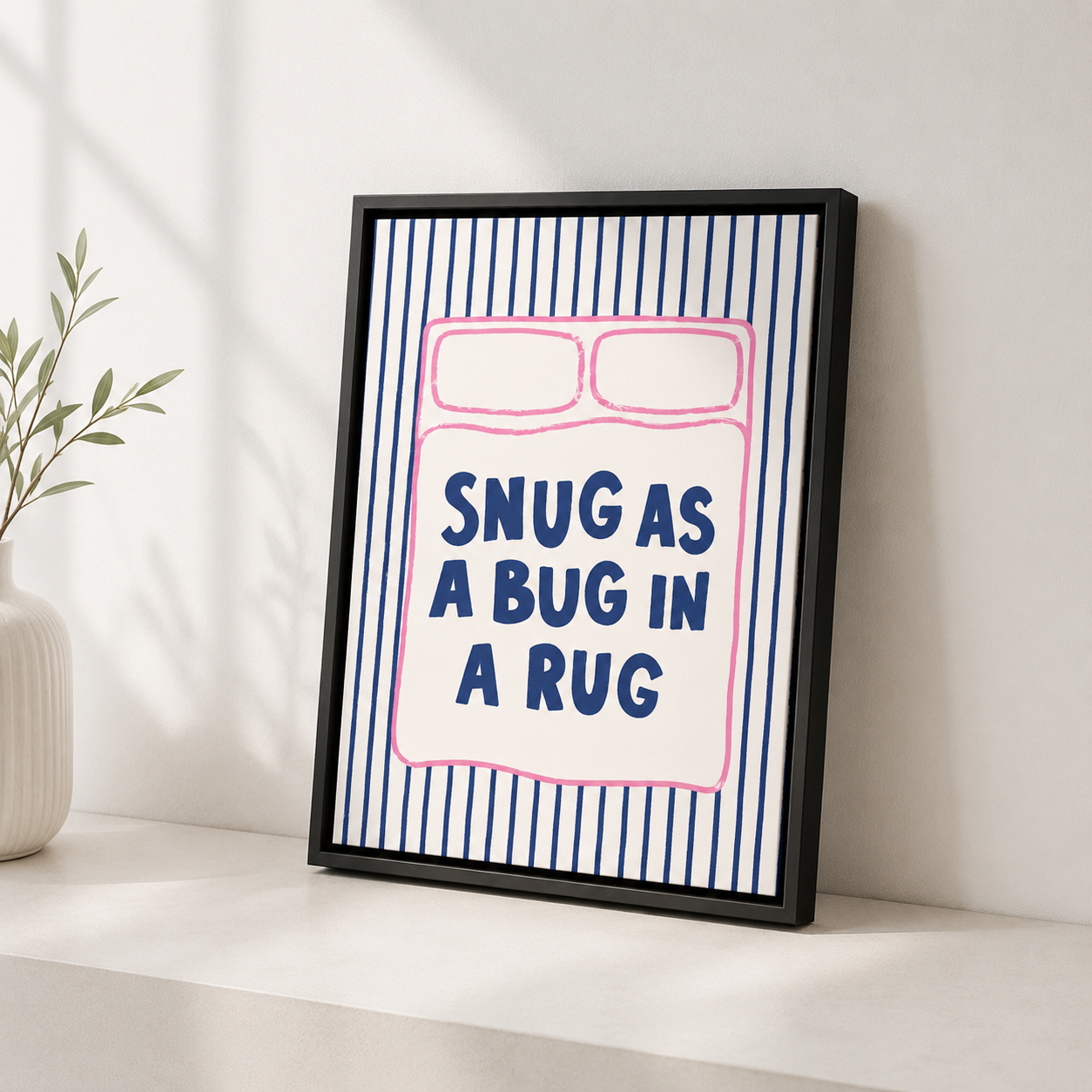 Snug As A Bug Canvas Wall Art Aura Canvas