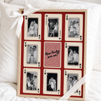 Custom Couple Playing Card Canvas Aura Canvas