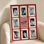 Custom Couple Playing Card Canvas Aura Canvas