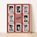 Custom Couple Playing Card Canvas Aura Canvas