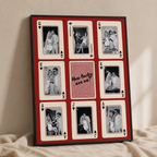 Custom Couple Playing Card Canvas Aura Canvas