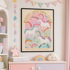 Magic Unicorn Club Canvas Wall Art Aura Canvas