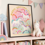 Magic Unicorn Club Canvas Wall Art Aura Canvas