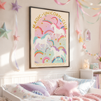 Magic Unicorn Club Canvas Wall Art Aura Canvas