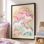 Magic Unicorn Club Canvas Wall Art Aura Canvas