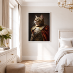 Custom Warrior Pet Portrait Canvas Aura Canvas