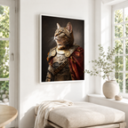 Custom Warrior Pet Portrait Canvas Aura Canvas