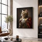 Custom Warrior Pet Portrait Canvas Aura Canvas