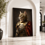 Custom Warrior Pet Portrait Canvas Aura Canvas