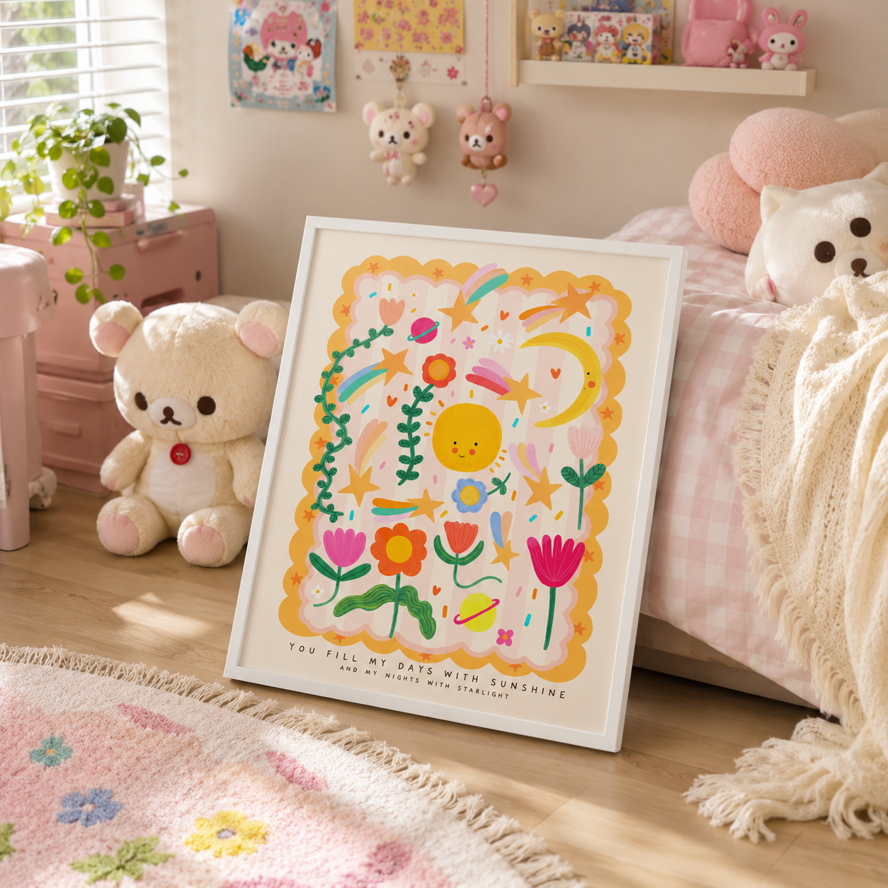 You Fill My Days With Sunshine Canvas Wall Art Aura Canvas