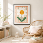 Smiling Daisy Canvas Wall Art Aura Canvas