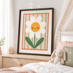Smiling Daisy Canvas Wall Art Aura Canvas