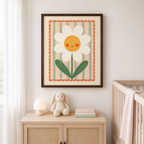 Smiling Daisy Canvas Wall Art Aura Canvas
