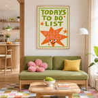 Today’s To Do List Dilly Dally Canvas Wall Art Aura Canvas