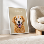 Custom Pet Memorial Portrait Canvas Aura Canvas