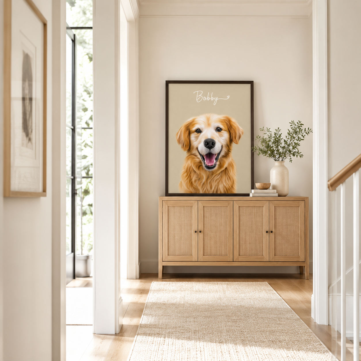 Custom Pet Memorial Portrait Canvas Aura Canvas