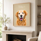 Custom Pet Memorial Portrait Canvas Aura Canvas