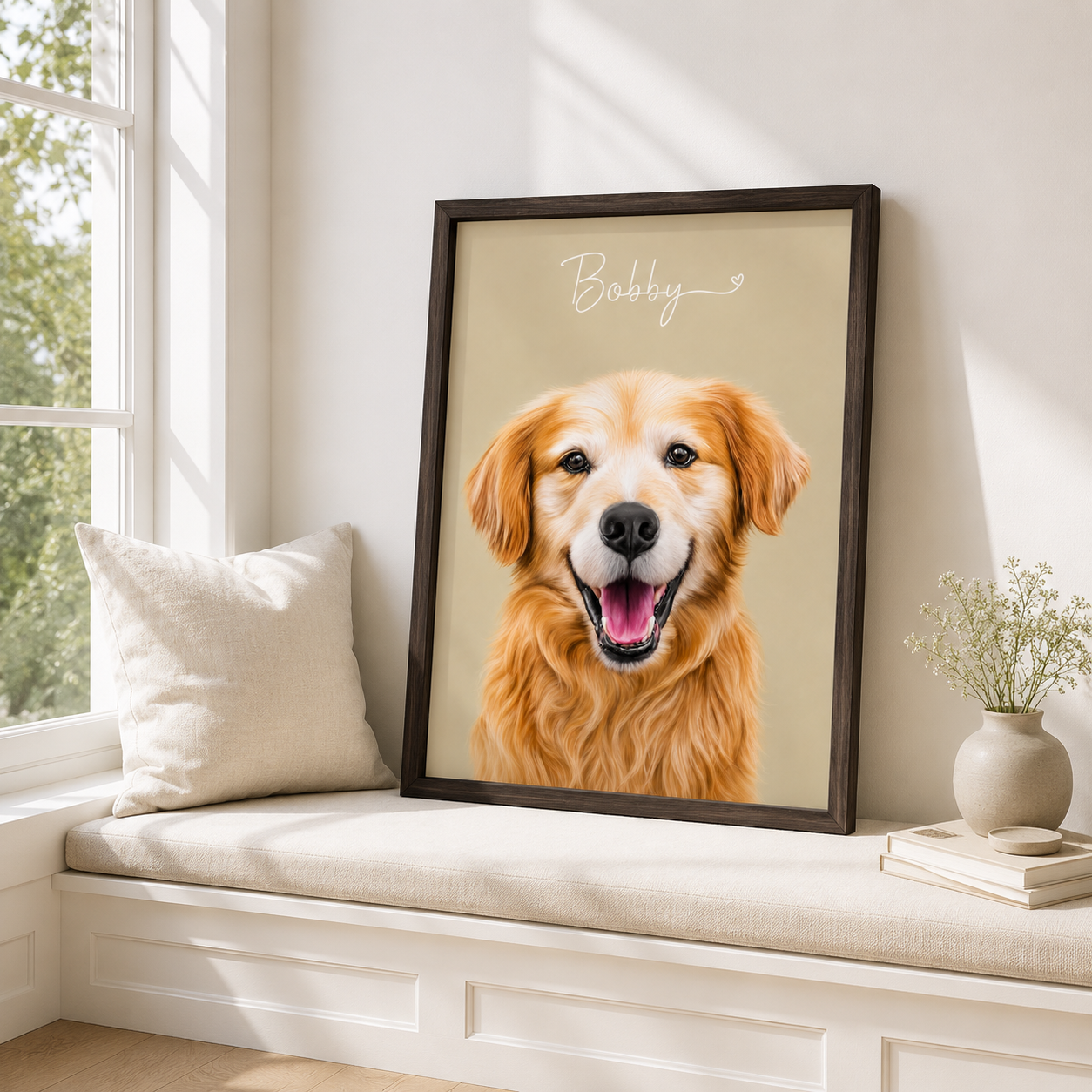 Custom Pet Memorial Portrait Canvas Aura Canvas