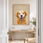 Custom Pet Memorial Portrait Canvas Aura Canvas