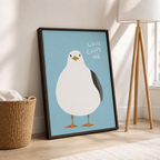 Love Chips Me Seagull Canvas Wall Art Aura Canvas