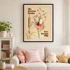 The Horrors Persist Frog Canvas Wall Art Aura Canvas