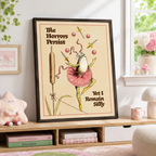 The Horrors Persist Frog Canvas Wall Art Aura Canvas