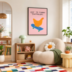 Off To Commit Tomfoolery Chicken Canvas Wall Art Aura Canvas