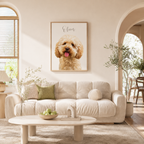 Custom Pet Remembrance Portrait Canvas Aura Canvas