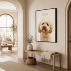 Custom Pet Remembrance Portrait Canvas Aura Canvas