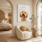 Custom Pet Remembrance Portrait Canvas Aura Canvas