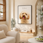 Custom Pet Remembrance Portrait Canvas Aura Canvas