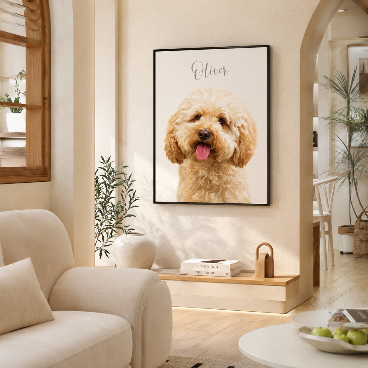 Custom Pet Remembrance Portrait Canvas Aura Canvas