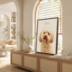 Custom Pet Remembrance Portrait Canvas Aura Canvas