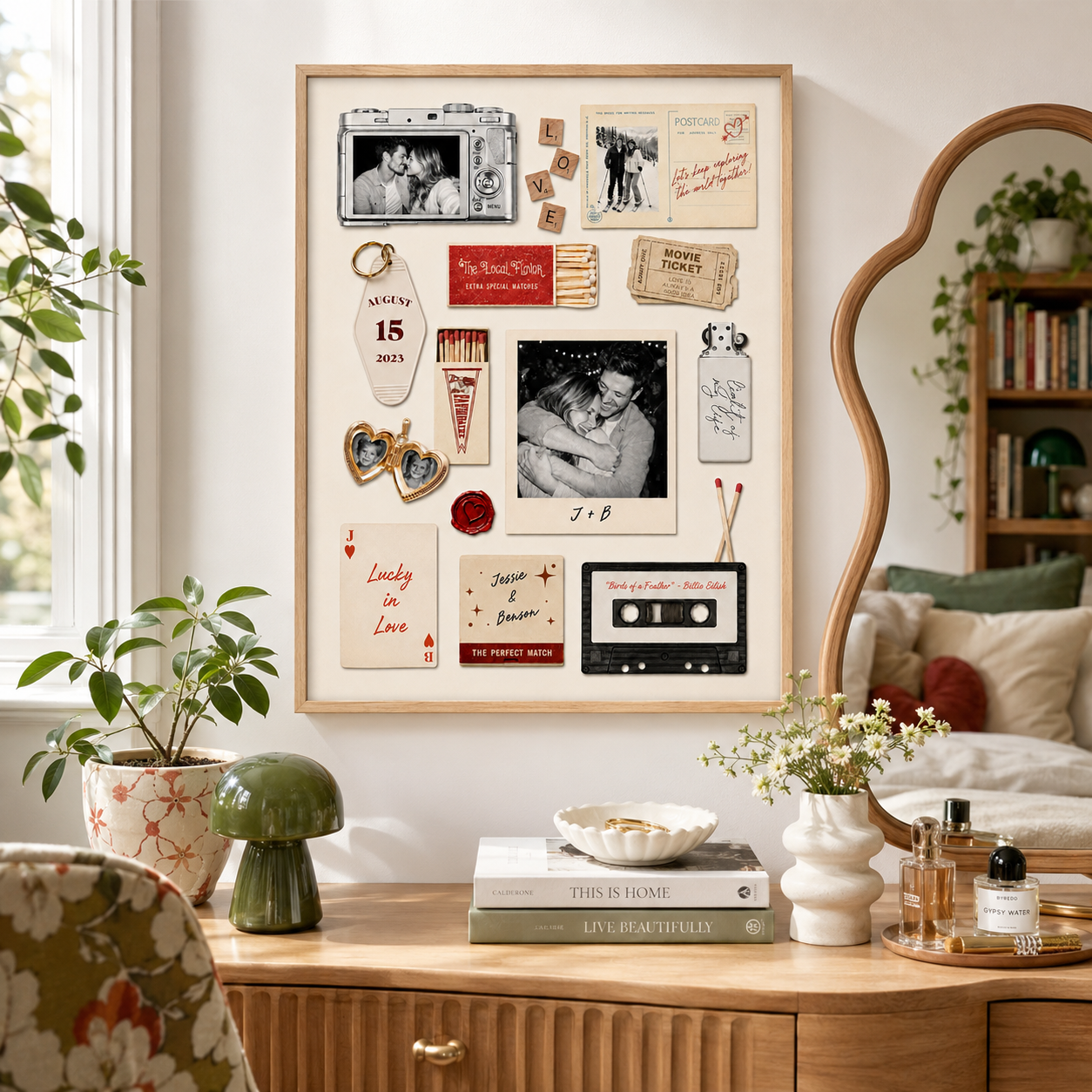 Custom Couple Collage Canvas Aura Canvas