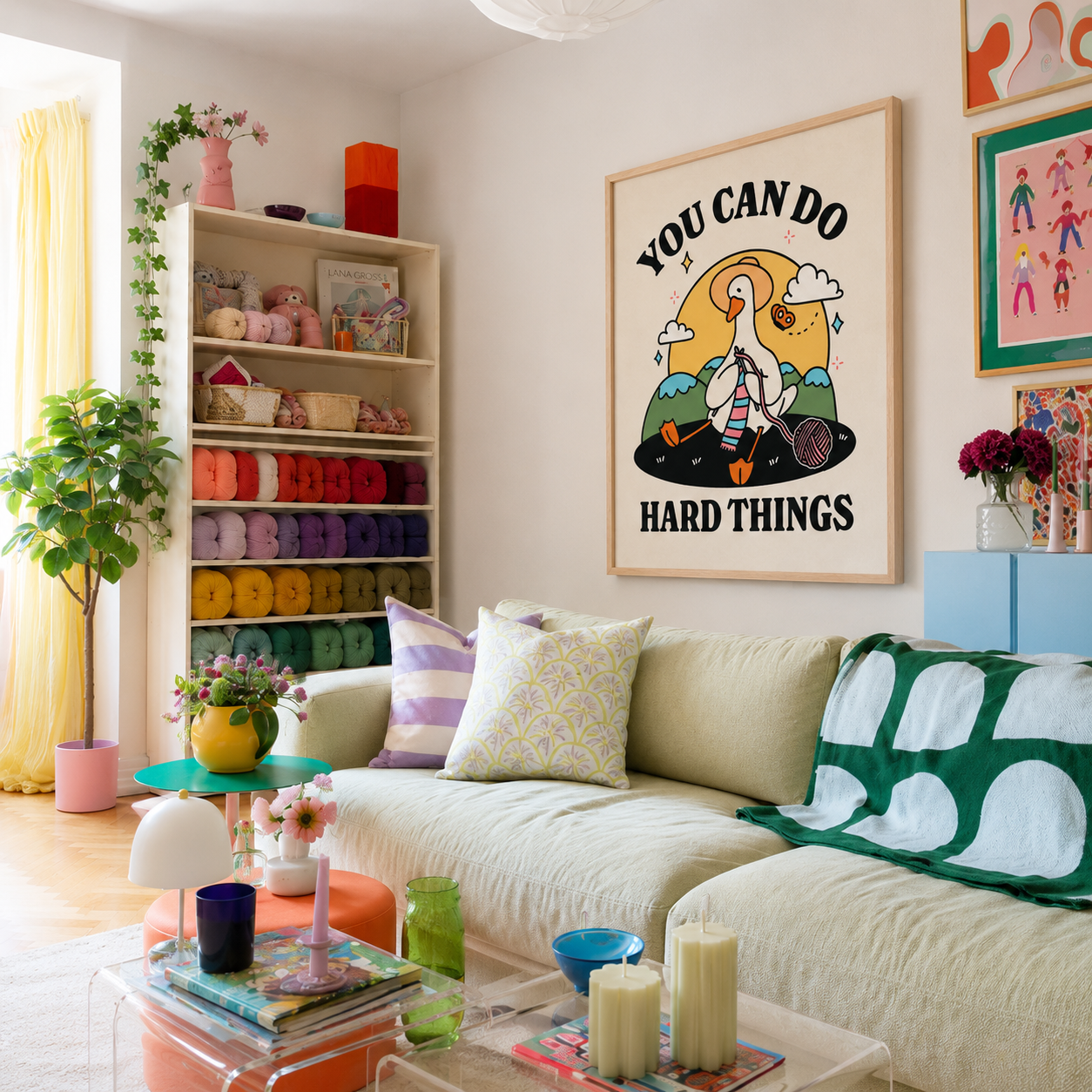 You Can Do Hard Things Goose Canvas Wall Art Aura Canvas