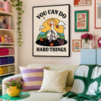 You Can Do Hard Things Goose Canvas Wall Art Aura Canvas