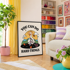 You Can Do Hard Things Goose Canvas Wall Art Aura Canvas