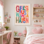 Girls Just Wanna Have Fun Canvas Wall Art Aura Canvas